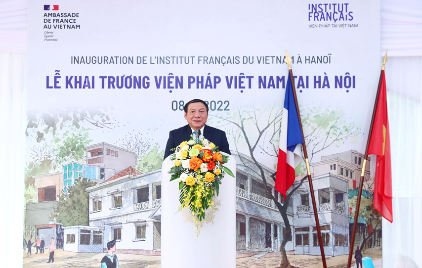Bo Truong Nguyen Van Hung Va Chu Tich Thuong Vien Phap Gerard Larcher Khai Truong Tru So Vien Phap Tai Ha Noi 02