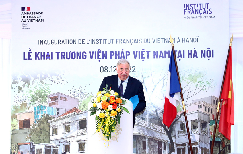 Bo Truong Nguyen Van Hung Va Chu Tich Thuong Vien Phap Gerard Larcher Khai Truong Tru So Vien Phap Tai Ha Noi 04