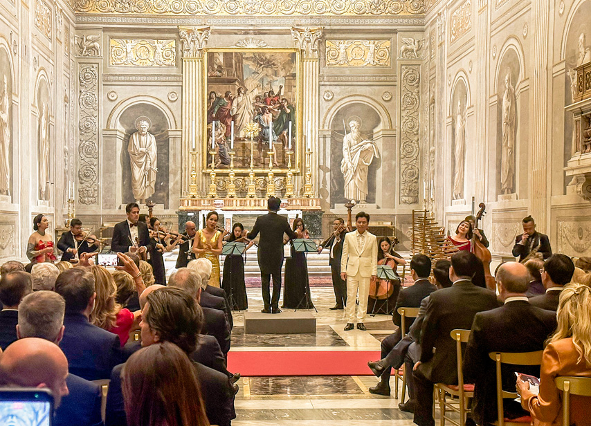 Chu Tich Nuoc Va Tong Thong Italia Tham Du Hoa Nhac Ky Niem 50 Nam Quan He Ngoai Giao Vn Italia 03