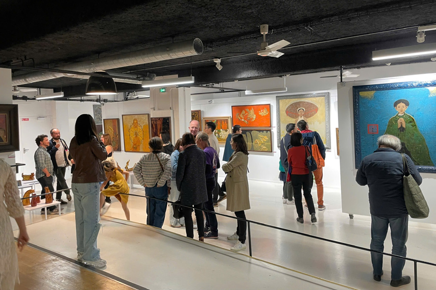 Trien Lam Tranh San Pham Son Mai Viet Nam To Chuc Tai Paris 05