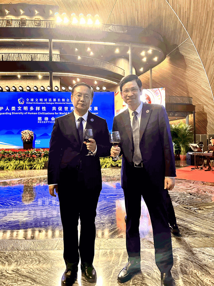 Thứ Trưởng Hồ An Phong Và Bộ Trưởng Bộ Văn Hóa Và Du Lịch Trung Quốc Tôn Nghiệp Aa
